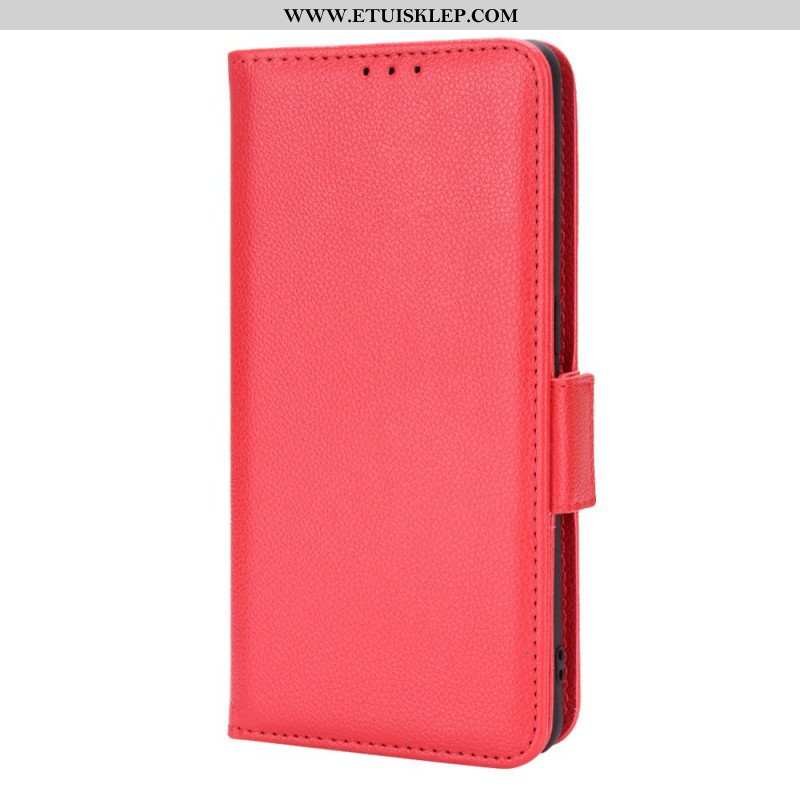 Etui Folio do Oppo Find X5 Pro Tradycyjny Styl Skóry Liczi